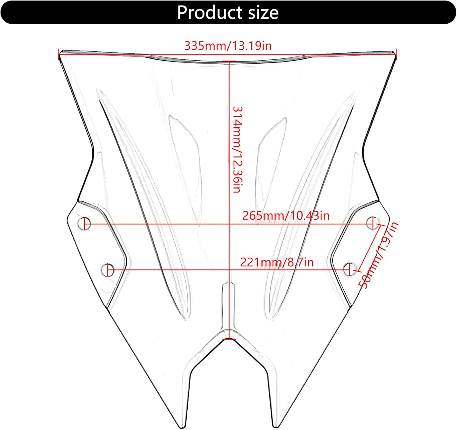 のの様確認用 3.オートバイアクセサリー2024-2025ダブルバブルフロントガラス
